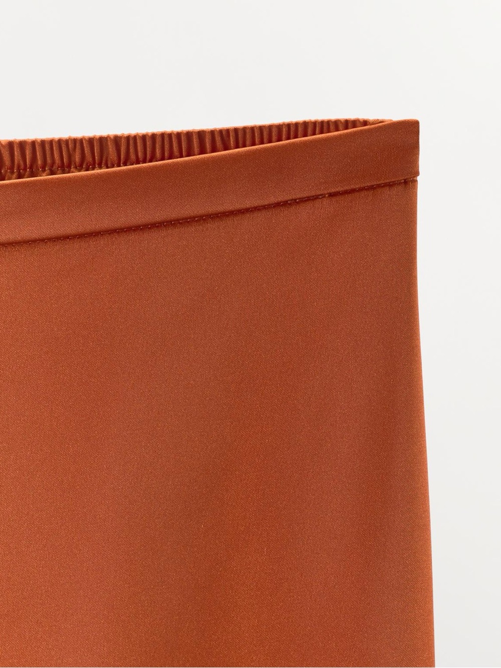 SATIN EFFECT EMBROIDERED PANTS - Picture 6 of 11